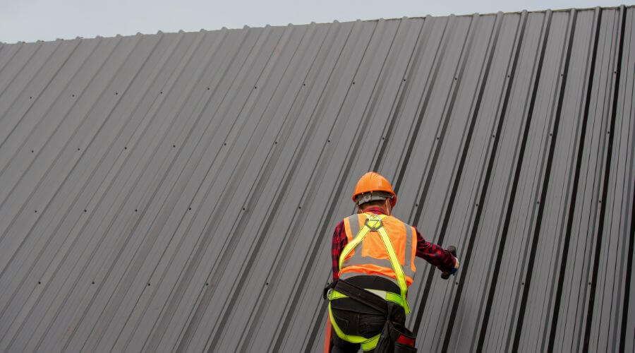 Professional metal roof installation services in Howard, KS